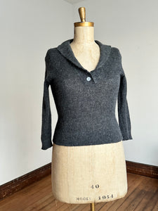 vintage 1950s Shaggy Shetland pullover sweater {L-1X}