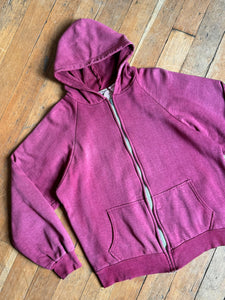 vintage 1980s MacGregor thermal zip up hoodie sweatshirt