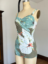 Load image into Gallery viewer, vintage 1950s floral Cole of California swimsuit {xs}