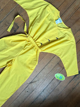 Load image into Gallery viewer, NOS vintage 1980s yellow jumpsuit {xs-m}