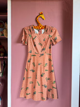 Load image into Gallery viewer, vintage 1970s hikers hiking print dress {xs}