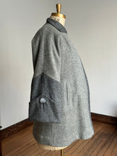 Load image into Gallery viewer, vintage 1950s grey two-tone coat {up to XL}