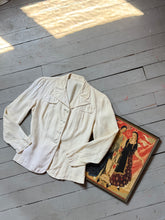 Load image into Gallery viewer, vintage 1940s WWII Women’s Naval WAVES button up blouse {s}