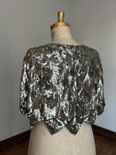 Load image into Gallery viewer, vintage 1930s French sequin cape