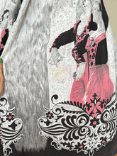 Load image into Gallery viewer, vintage 1950s Flamenco dancers border print skirt {32&quot;W}