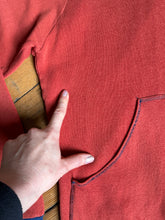 Load image into Gallery viewer, vintage 1970s color block sweatshirt hoodie