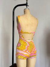 Load image into Gallery viewer, vintage 1960s pink swimsuit {xs-s}