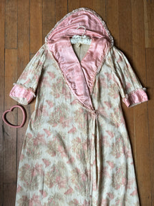 antique 1910s cotton wrap dressing gown {XL}