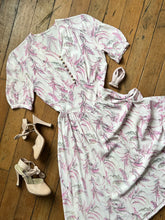 Load image into Gallery viewer, vintage 1940s novelty pink rayon dress {xs/s}