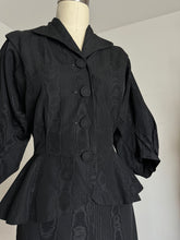 Load image into Gallery viewer, vintage 1940s black suit {s}