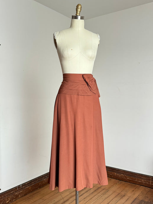 vintage 1940s rayon skirt {xs}