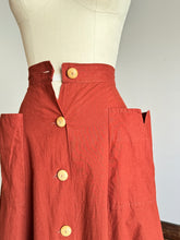 Load image into Gallery viewer, vintage 1930s brown skirt {xxs}