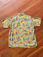 Load image into Gallery viewer, vintage 1950s novelty travel shirt - loop collar
