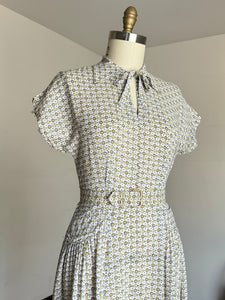 vintage 1940s rayon dress {m}