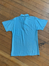 Load image into Gallery viewer, vintage 1950s blue lurex shirt