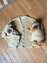 Load image into Gallery viewer, vintage 1950s 60s mohair cardigan sweater