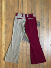 Load image into Gallery viewer, vintage 1960s 70s color block flared pants