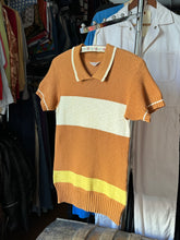 Load image into Gallery viewer, vintage 1940s 50s cable knit polo t shirt