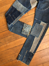 Load image into Gallery viewer, vintage LVC patched sample Red Line Big E jeans W31