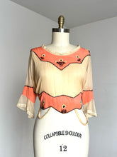 Load image into Gallery viewer, AS-IS vintage 1910s 20s silk sheer blouse {s/m}