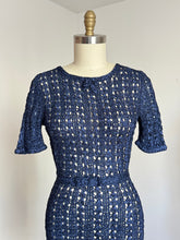Load image into Gallery viewer, vintage 1940s ribbon knit dress {xs-m}