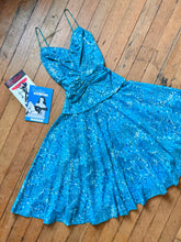 Load image into Gallery viewer, vintage 1950s novelty women print sun dress {s}