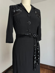 vintage 1940s sequin dress {s/m} AS-IS