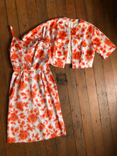 Load image into Gallery viewer, vintage 1960s floral dress set {xxs}
