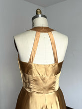 Load image into Gallery viewer, vintage 1950s gold gown {m}