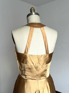 vintage 1950s gold gown {m}