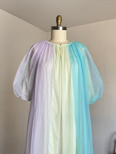 Load image into Gallery viewer, vintage 1960s colorful peignoir lingerie set {L}