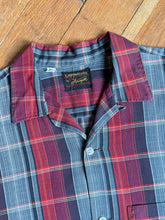 Load image into Gallery viewer, vintage 1950s plaid long sleeve shirt