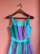 Load image into Gallery viewer, vintage 1950s polka dot sun dress {xxs}