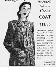 Load image into Gallery viewer, vintage 1940s Textron quilted bed jacket {L}