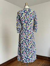 Load image into Gallery viewer, vintage 1930s abstract rayon dress {xs}