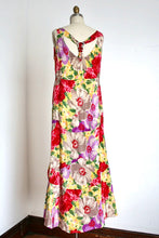 Load image into Gallery viewer, vintage 1930s floral silk maxi dress {M}