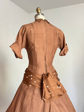 Load image into Gallery viewer, vintage 1950s drop waist party dress {s}