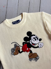 Load image into Gallery viewer, vintage 1980s roller blade Mickey Mouse knit sweater
