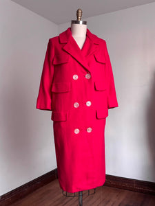 vintage 1950s Dan Millstein pink coat {m}