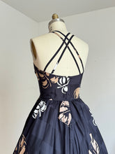 Load image into Gallery viewer, vintage 1970s Malia leaf sun dress {m}