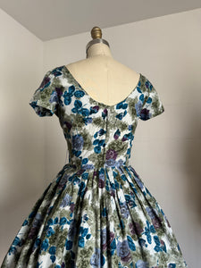 vintage 1950s floral dress {s}