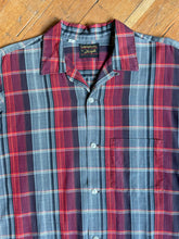 Load image into Gallery viewer, vintage 1950s plaid long sleeve shirt