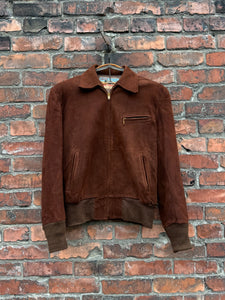 vintage 1940s suede jacket