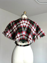 Load image into Gallery viewer, vintage 1940s 50s plaid cape {m}