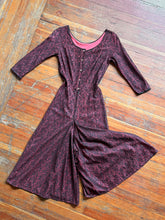 Load image into Gallery viewer, vintage 1960s lace jumpsuit lounge wear {xs}