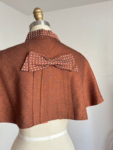 Load image into Gallery viewer, vintage 1950s polka dot capelet