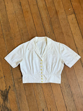 Load image into Gallery viewer, vintage 1930s cropped blouse {s/m}