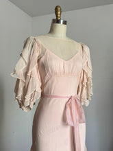 Load image into Gallery viewer, vintage 1930s pale pink silk evening gown {xs}