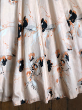 Load image into Gallery viewer, vintage 1950s floral skirt {s}