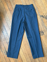 Load image into Gallery viewer, RARE vintage 1950s extra high waisted wool casual Hollywood trousers 34&quot;/35&quot;W